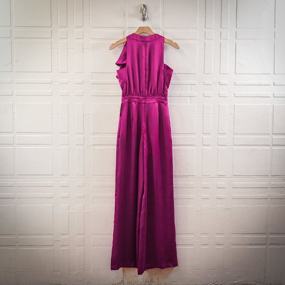 I.N.C Draped Neck Wide Leg Jumpsuit, 8 - Picture 2 of 5